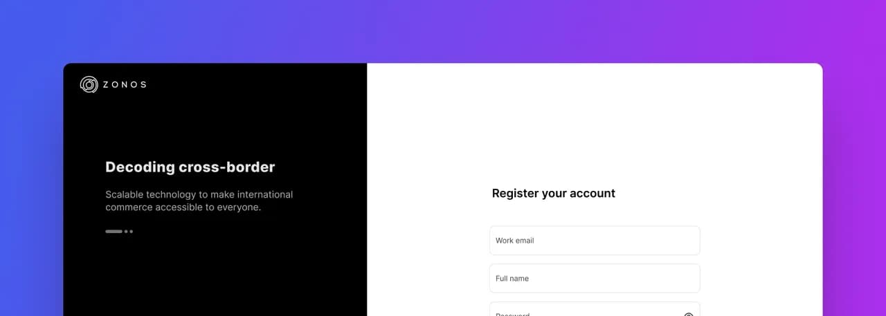 Create a Zonos account